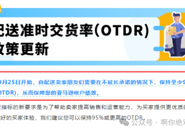 亚马逊准时交货率（OTDR）自配送绩效指标政策的更新