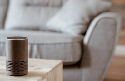 brown speaker on the table