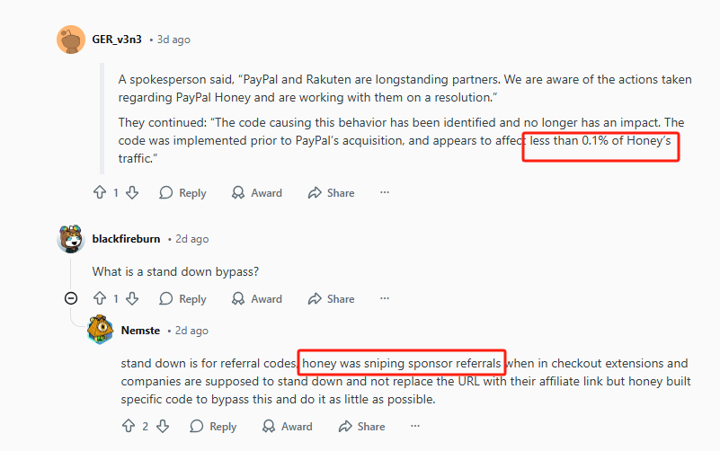 Paypal 回应Honey风波，Impact突然出手，Reddit万条热评炸锅